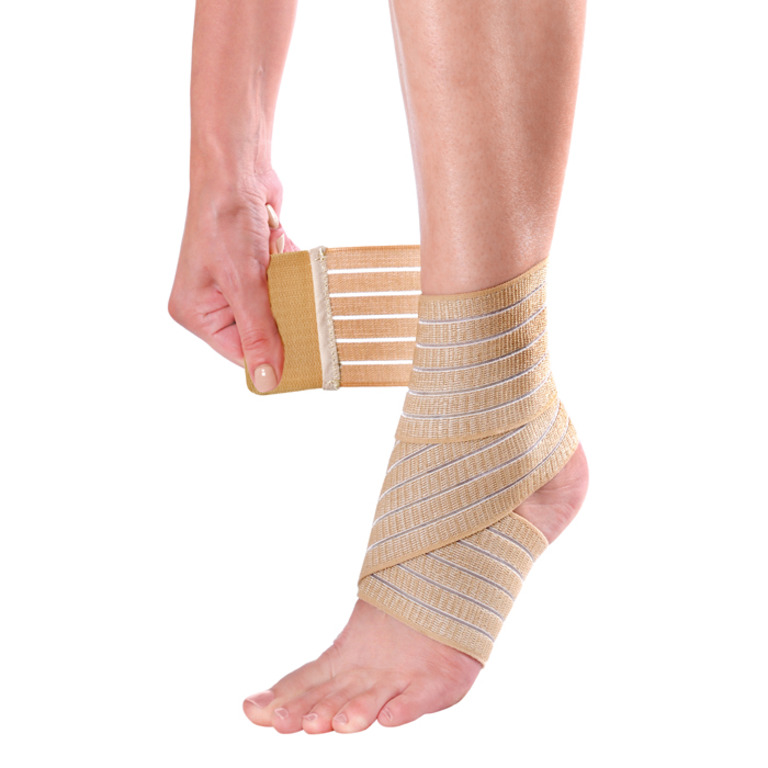 Код 51401 Эластичный бинт на голеностопный сустав Ankle Wrap, Pharmacels (7,5 x 60 см) (Аналог Mueller 4590)