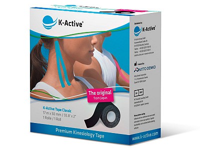 Тейп K-Active Classic 5см х 17м черный