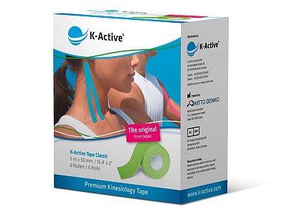 Тейп K-Active Classic 5СМ Х 5М зеленый