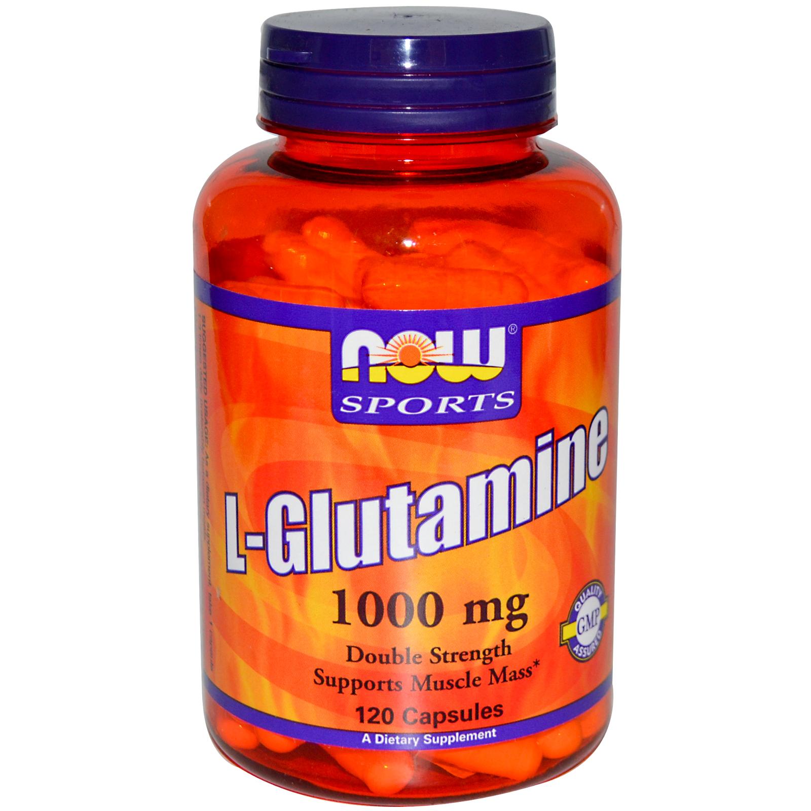 NOW L-Glutamine 1000 мг 120 капсул